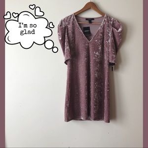 Forever 21 NWT Lavender Velvet Dress Large